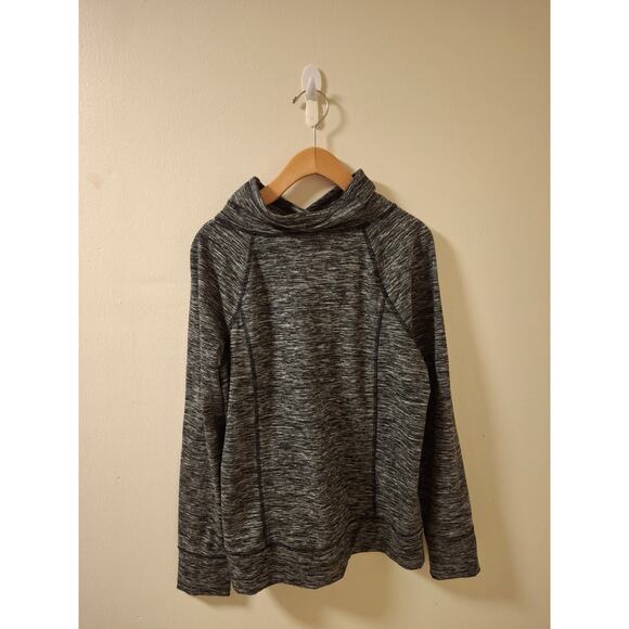 Women's Gerry Heather Gray Cowl Neck Active Pullover Top Size Large L - Picture 4 of 9